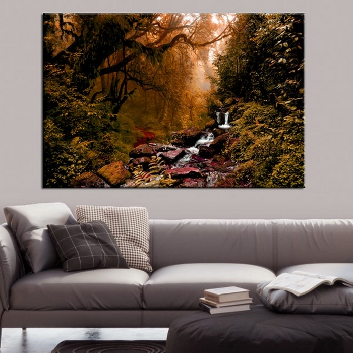 Tavla Arkiio Autumn Waterfall