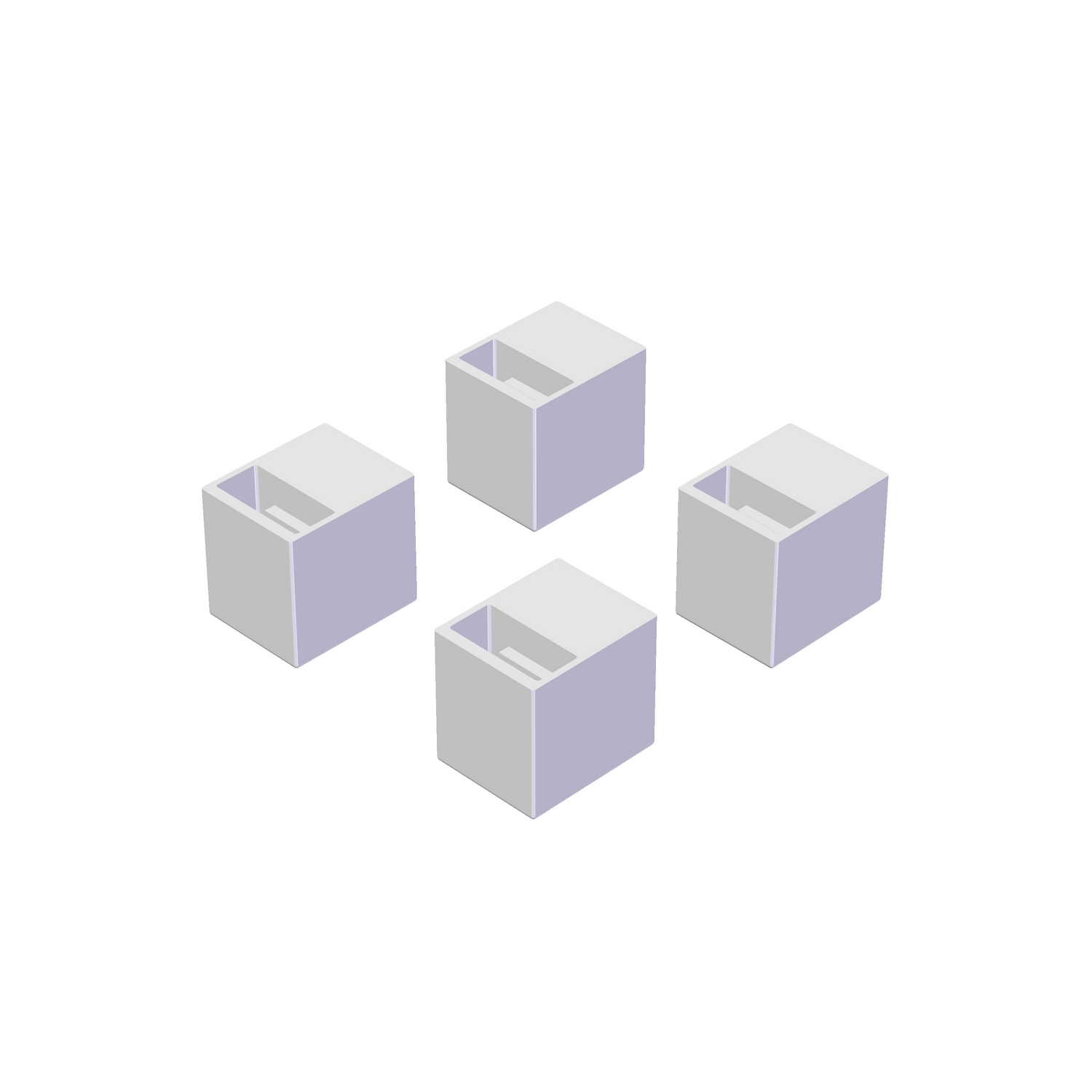 Stativfot vit 4-pack Vit