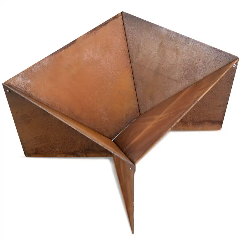 Eldstad Lyfco Cortenstål Kantig