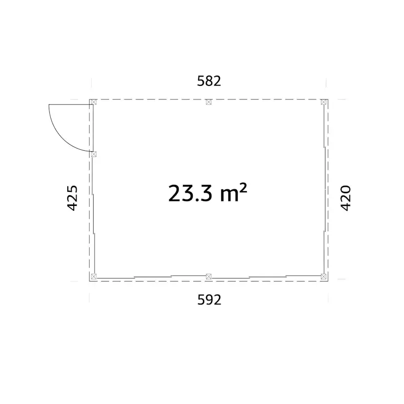 Uterum Palmako Lumi 24,5 m² (inv. 23,3 m²) Slide