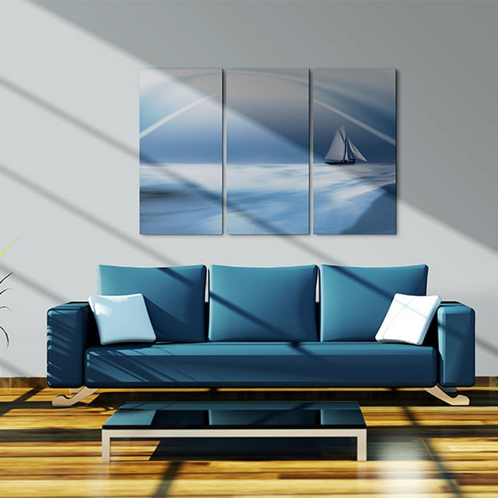 Tavla Arkiio Segling Bland Molnen