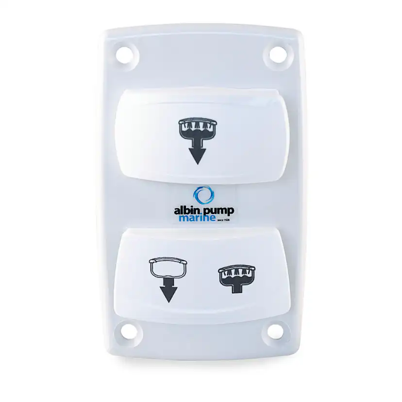 Kontrollpanel Albin Group Marine för Silent Elektrisk Toalett Rocker Switch