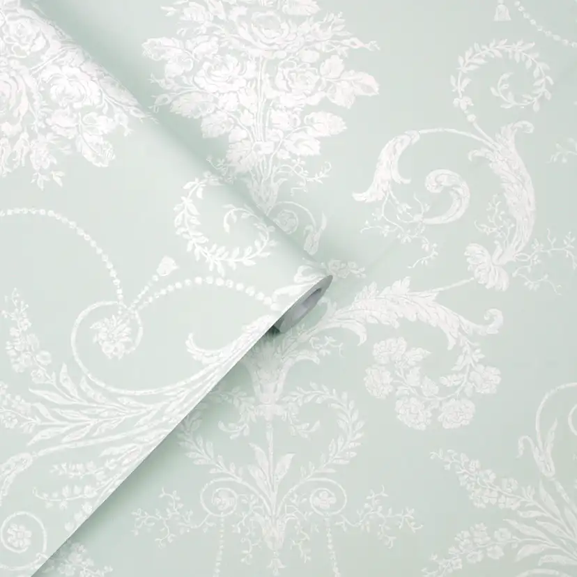 Tapet Laura Ashley Josette Enteneier Blå