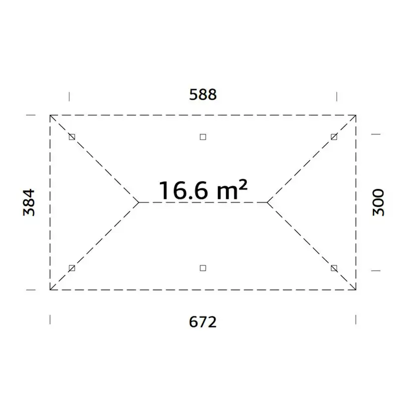 Bianca 16,6 m2 grå impregnerad Färg: Grå impregnerad