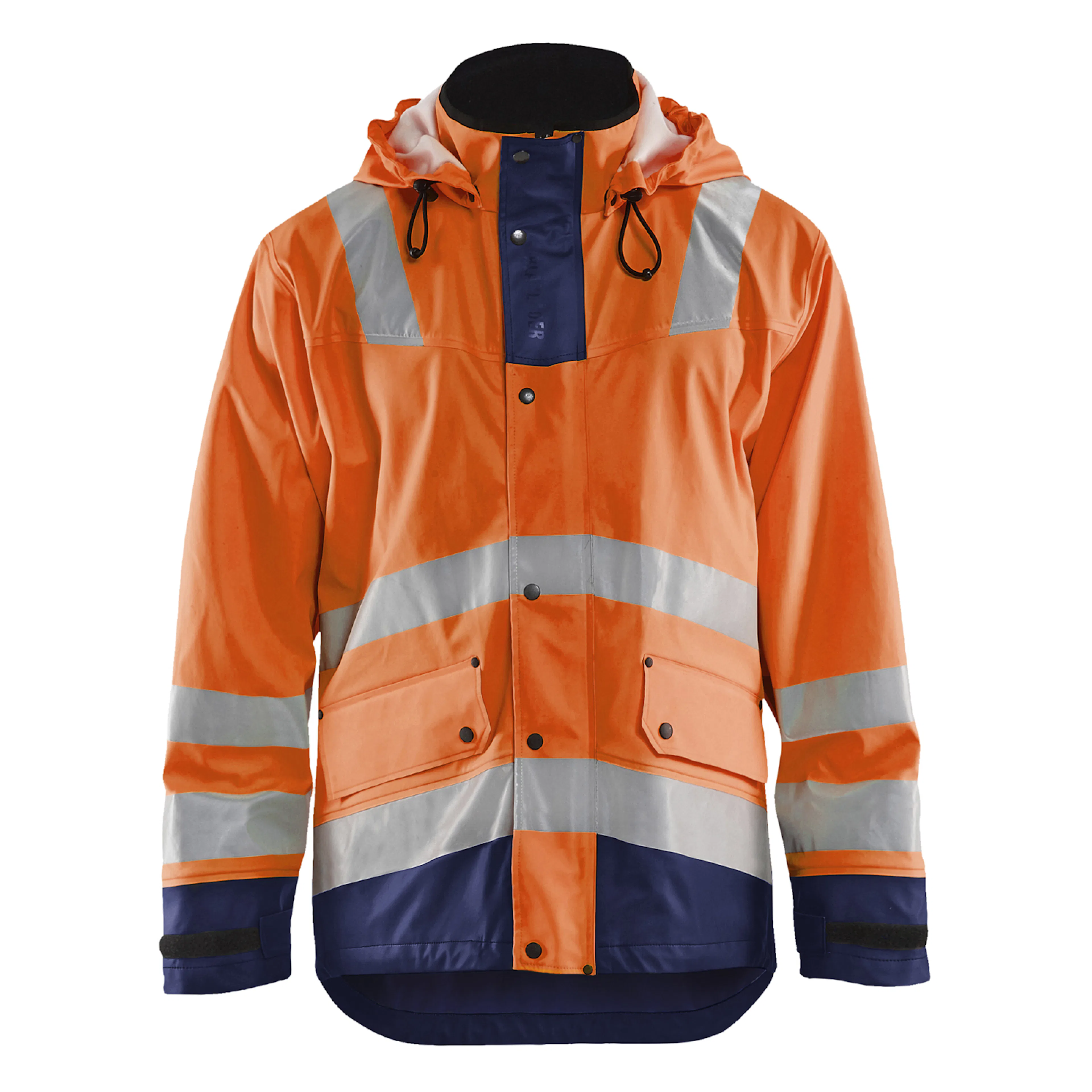 Varselorange/Marinblå