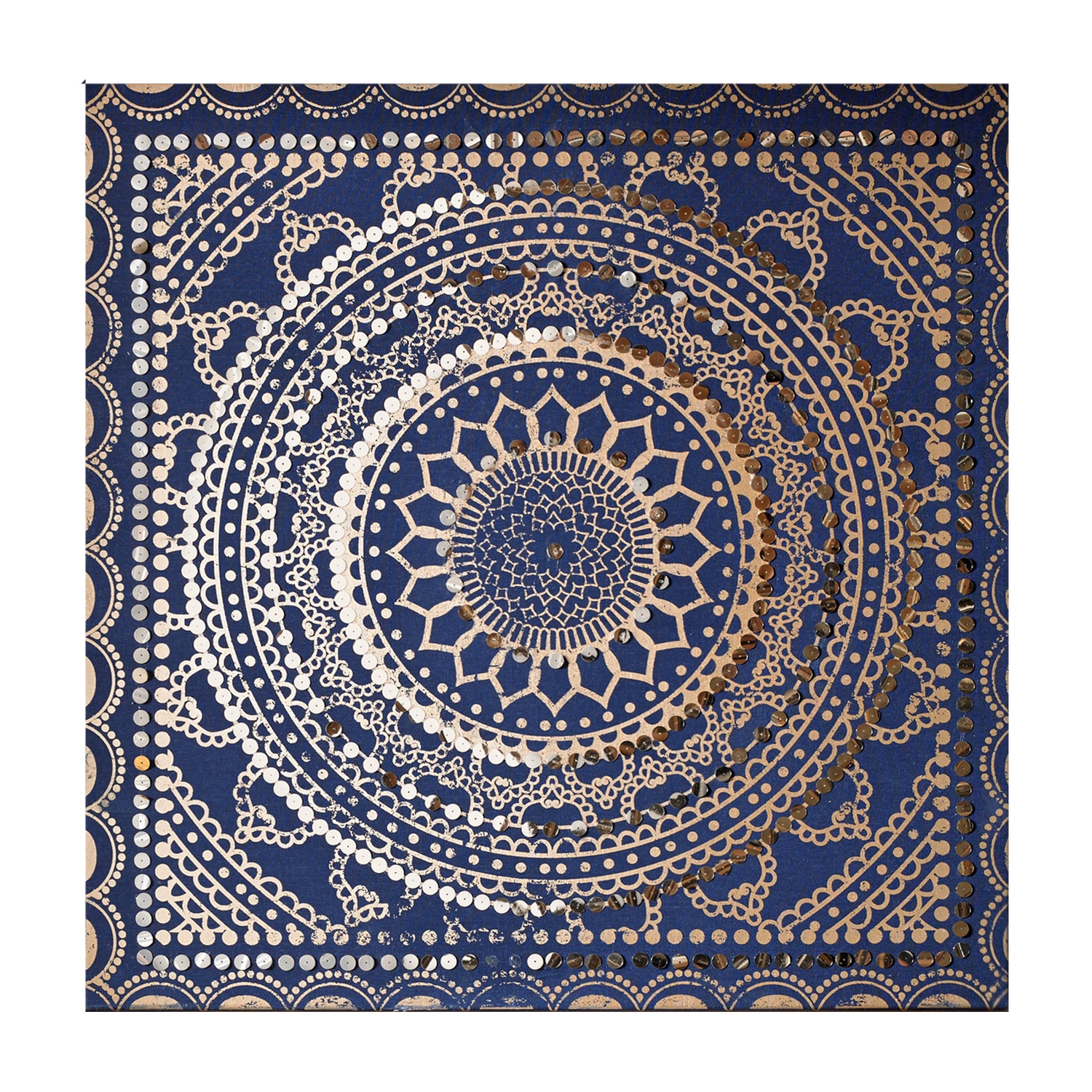 Tavla Art for the Home Paljetter Blått