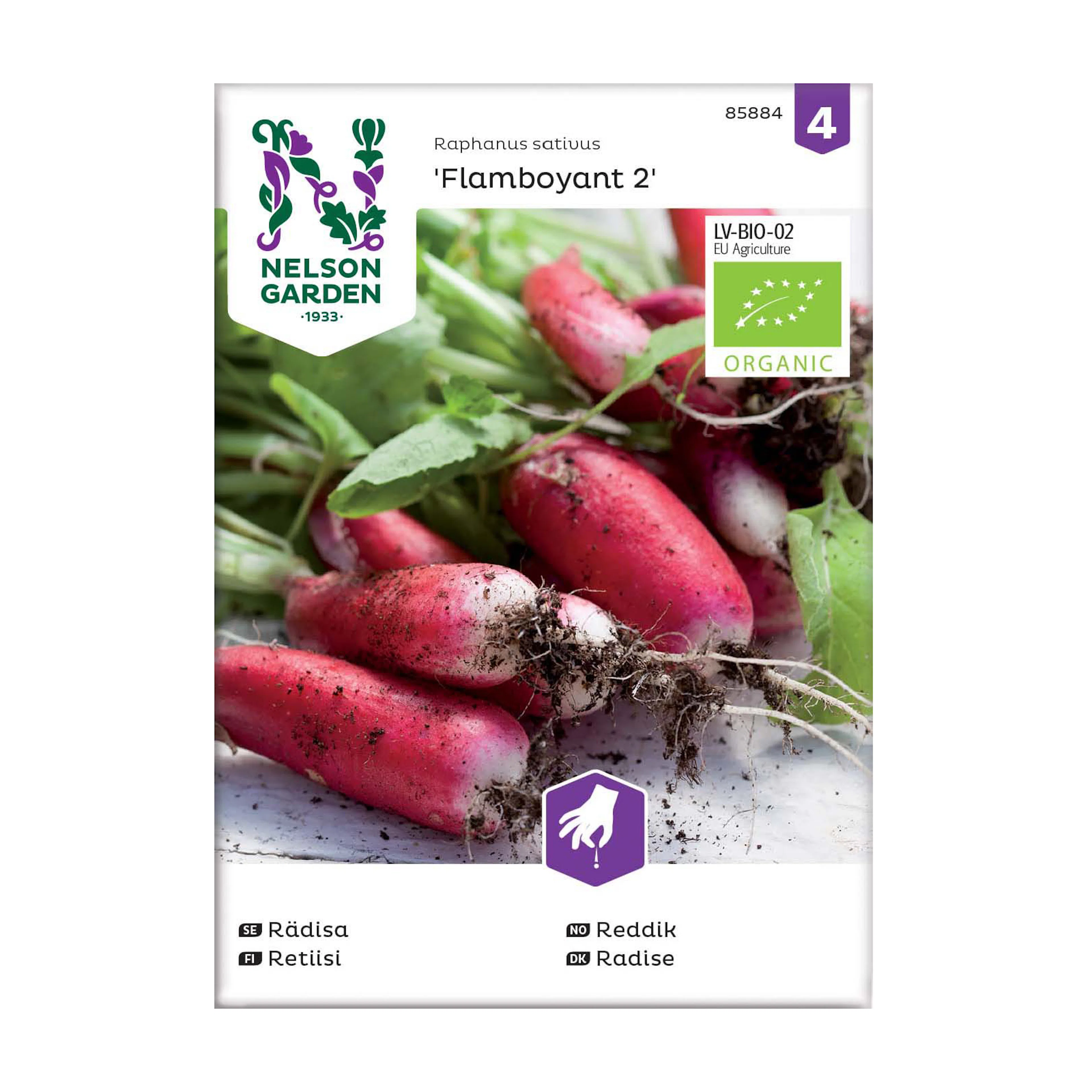 Frö Rädisa Nelson Garden Flamboyant 2 Organic