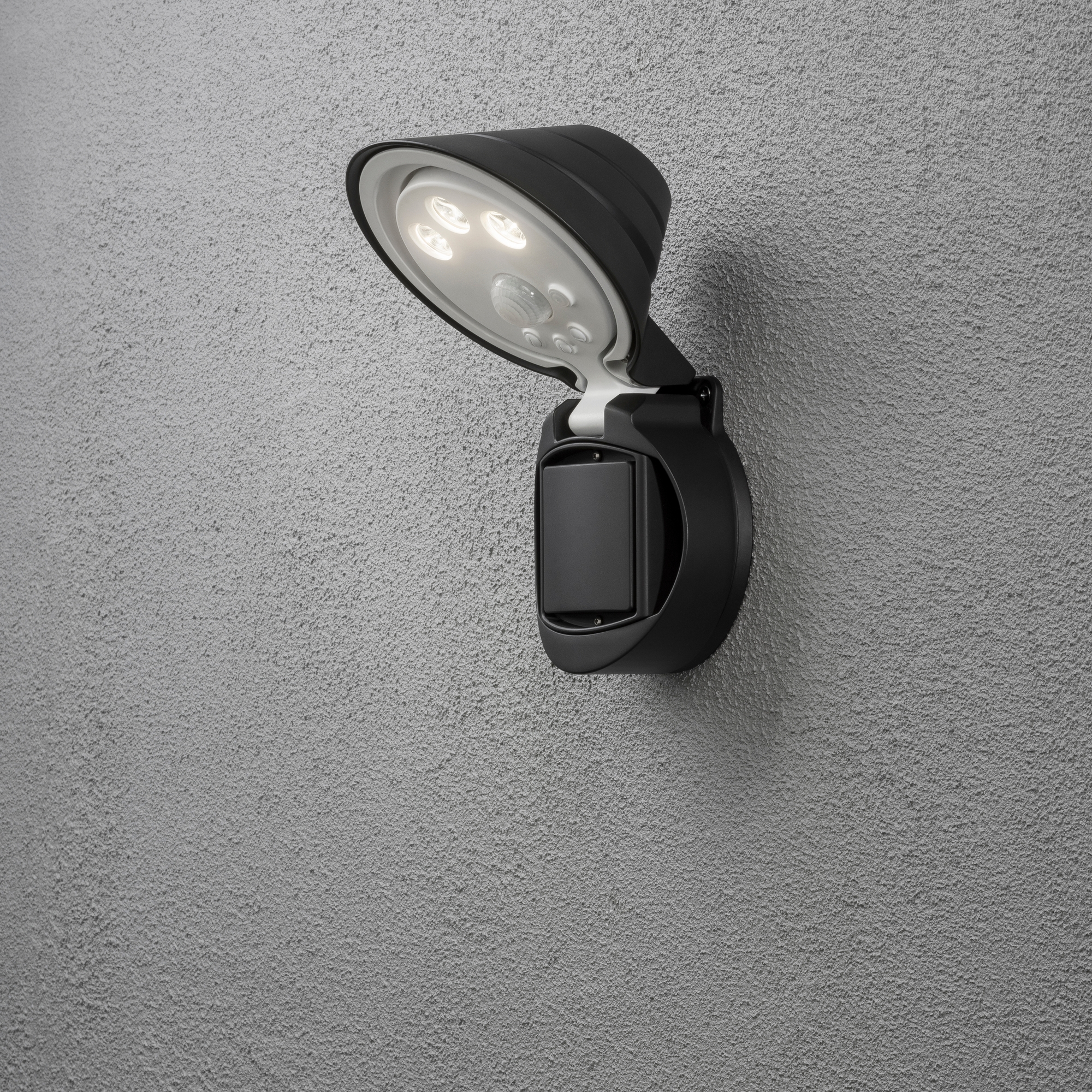 Vägglykta Gnosjö Konstsmide Prato LED 1,5W Rörelsevakt Batteri