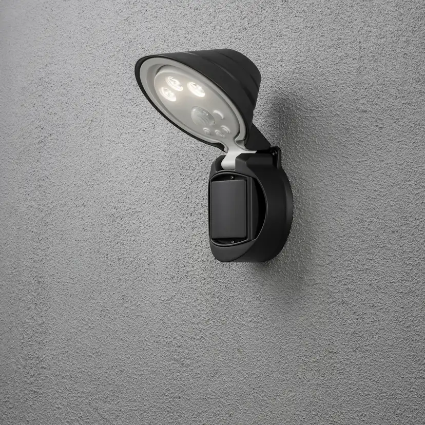 Vägglykta Gnosjö Konstsmide Prato LED 1,5W Rörelsevakt Batteri