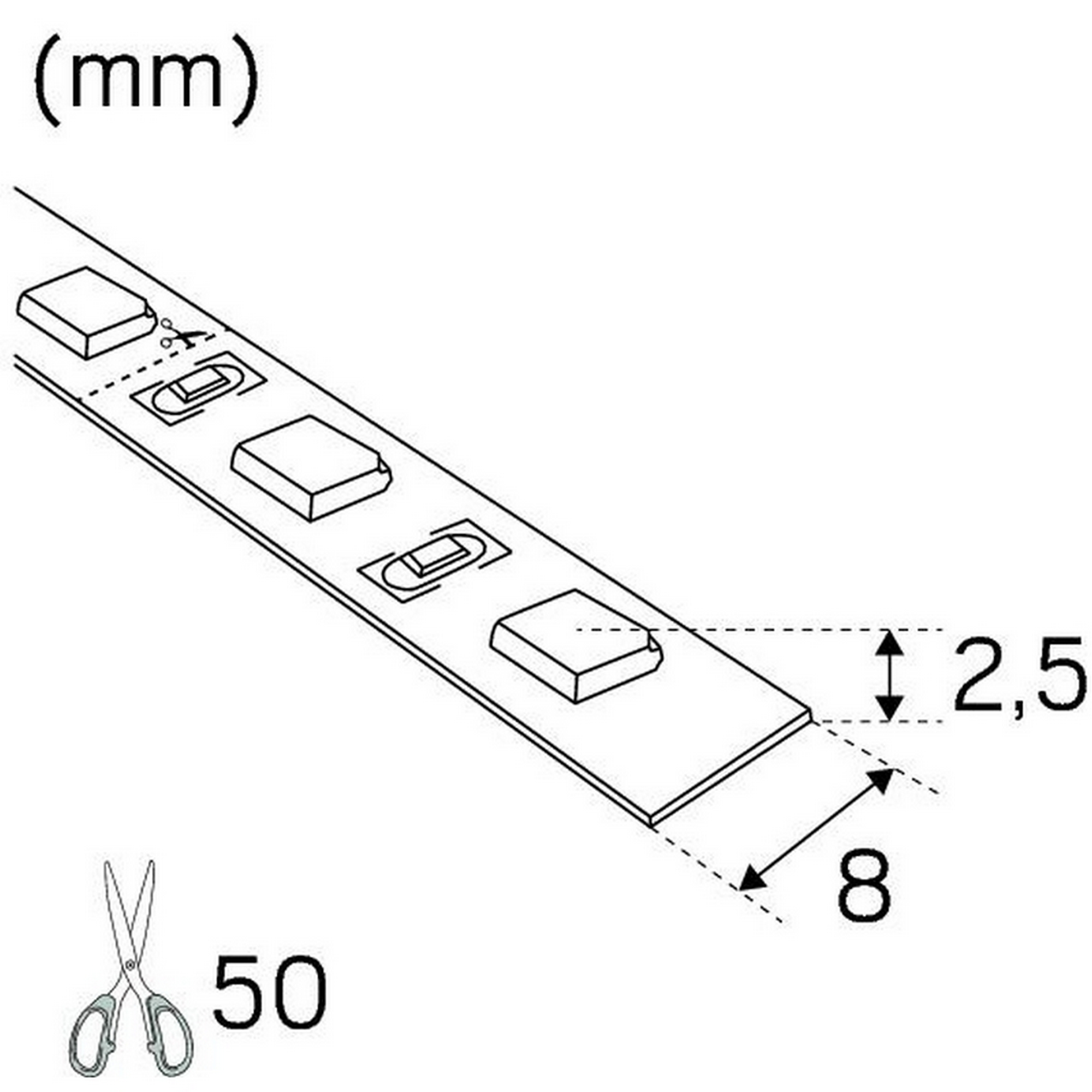 LED FLEXIBEL 12V IP67 3000K LP IP67 3000 K