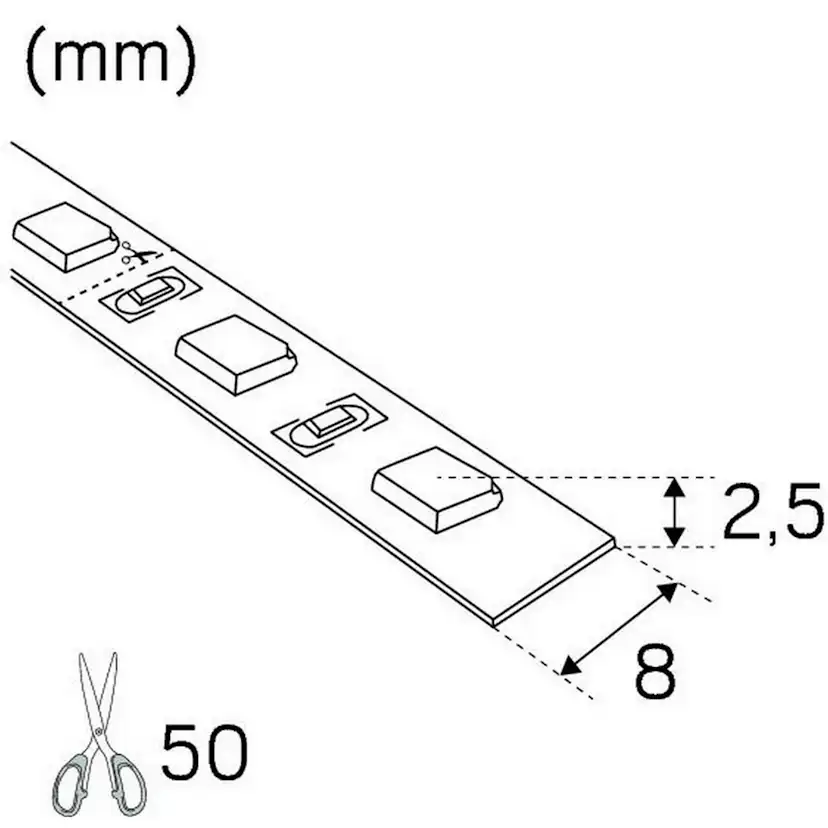 LED FLEXIBEL 12V IP67 3000K LP IP67 3000 K