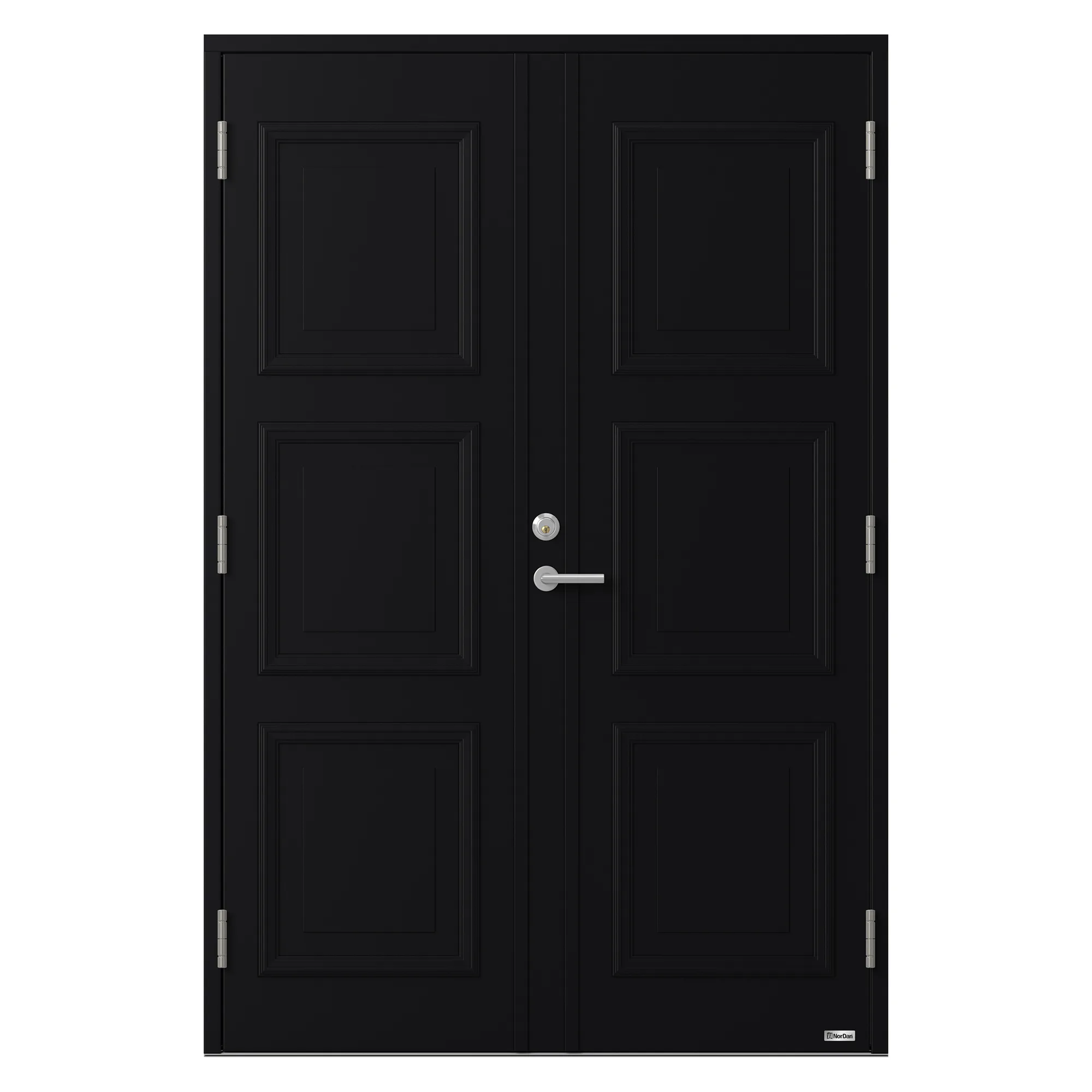 Solen 833P 13X20 H RAL 9005 BxH: 130x200 Höger, Svart RAL 9005