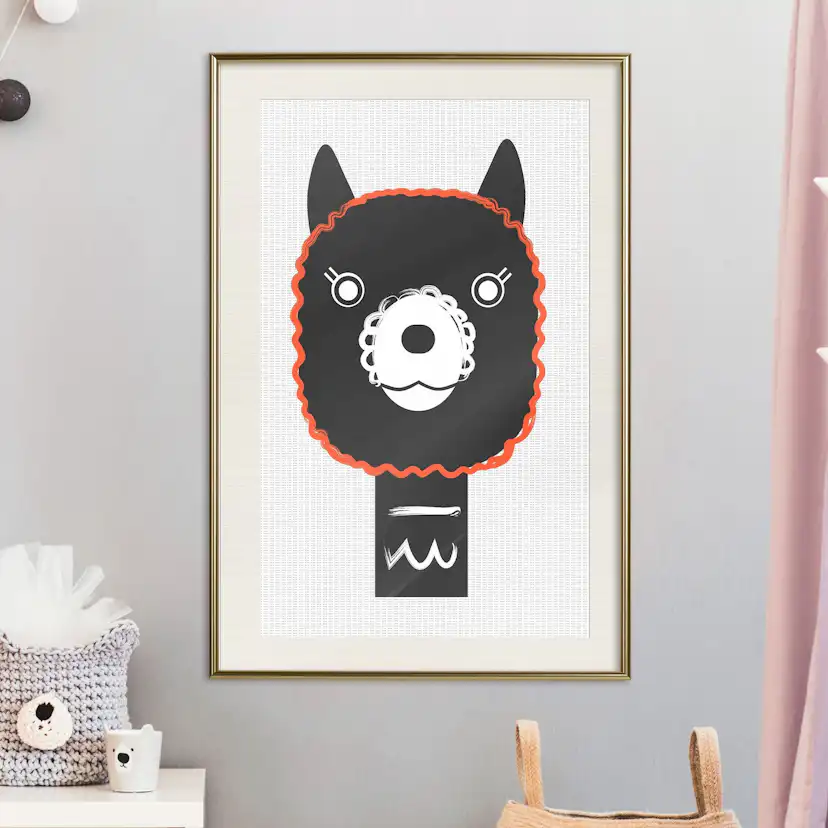 Poster Artgeist Affisch Decorative Alpaca