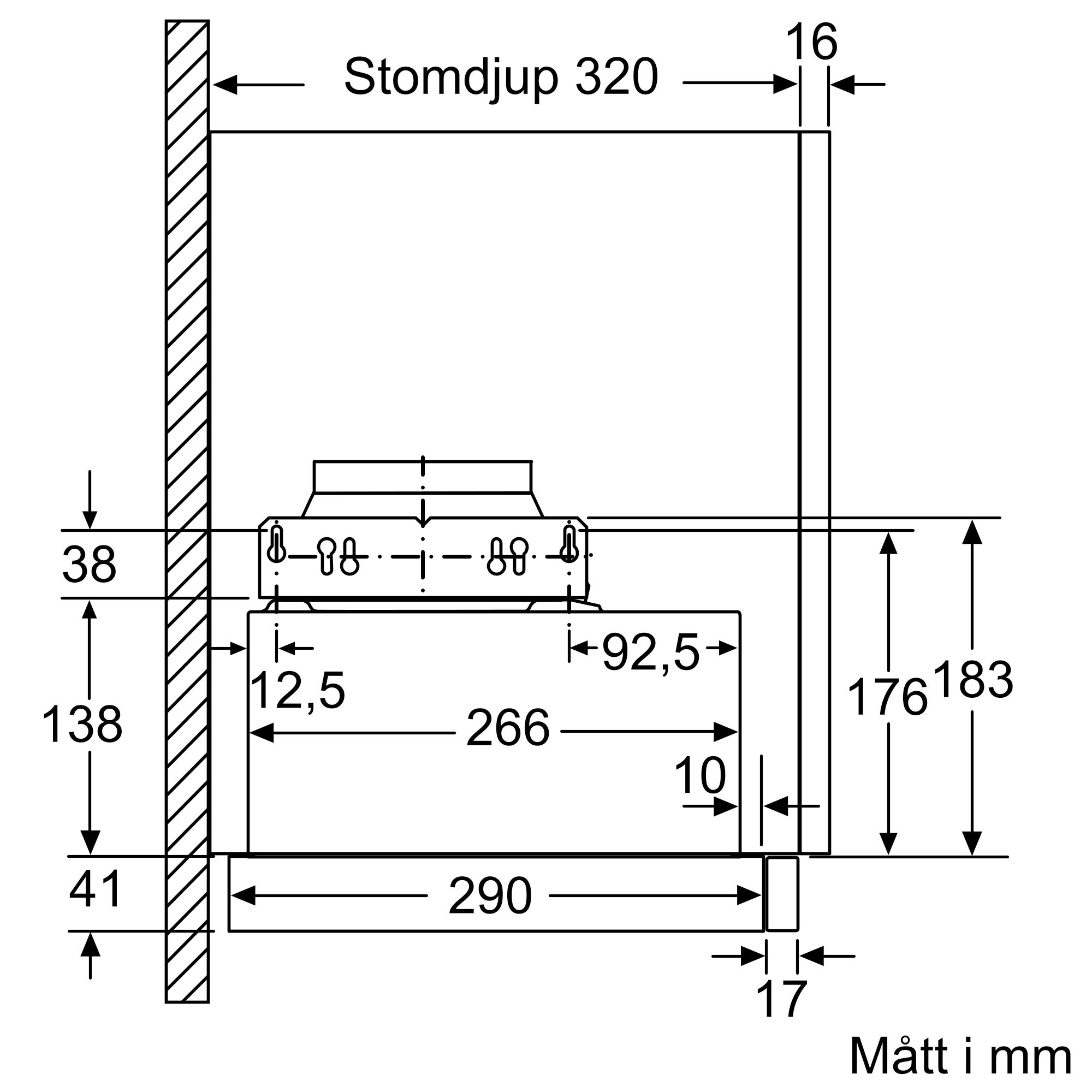 Köksfläkt Bosch DFM064A53