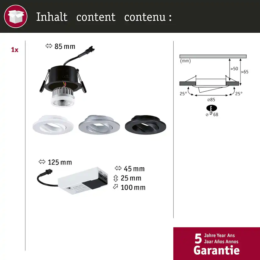 Downlight Paulmann Viona