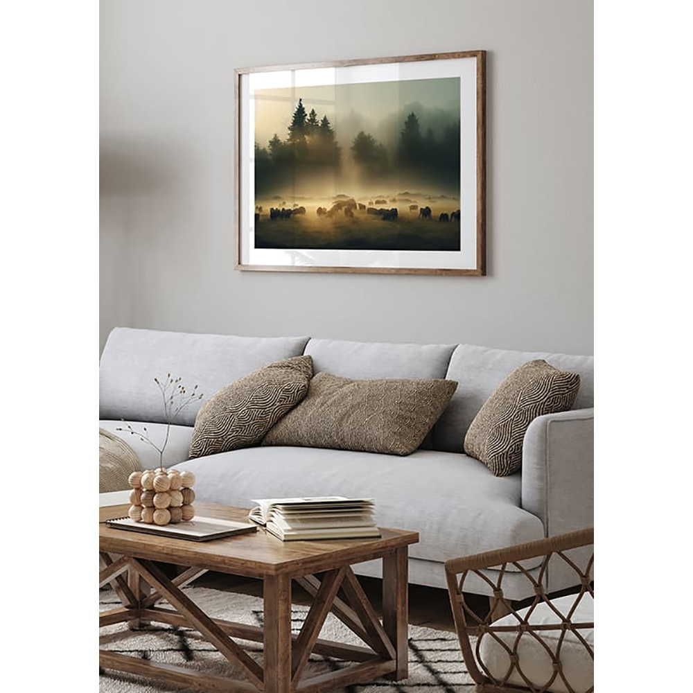 Poster Gallerix Animals Morning Field