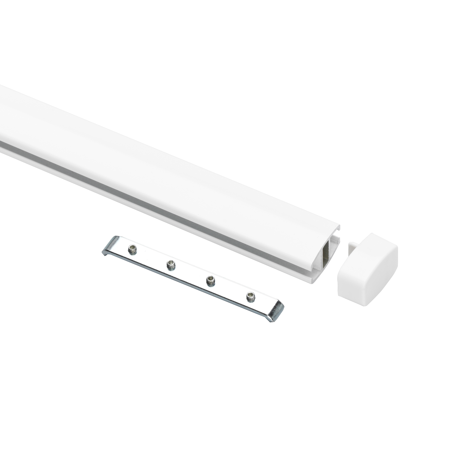 Gardintillbehör Kirsch Ändkåpa för Flexi-skenan Vit 2st