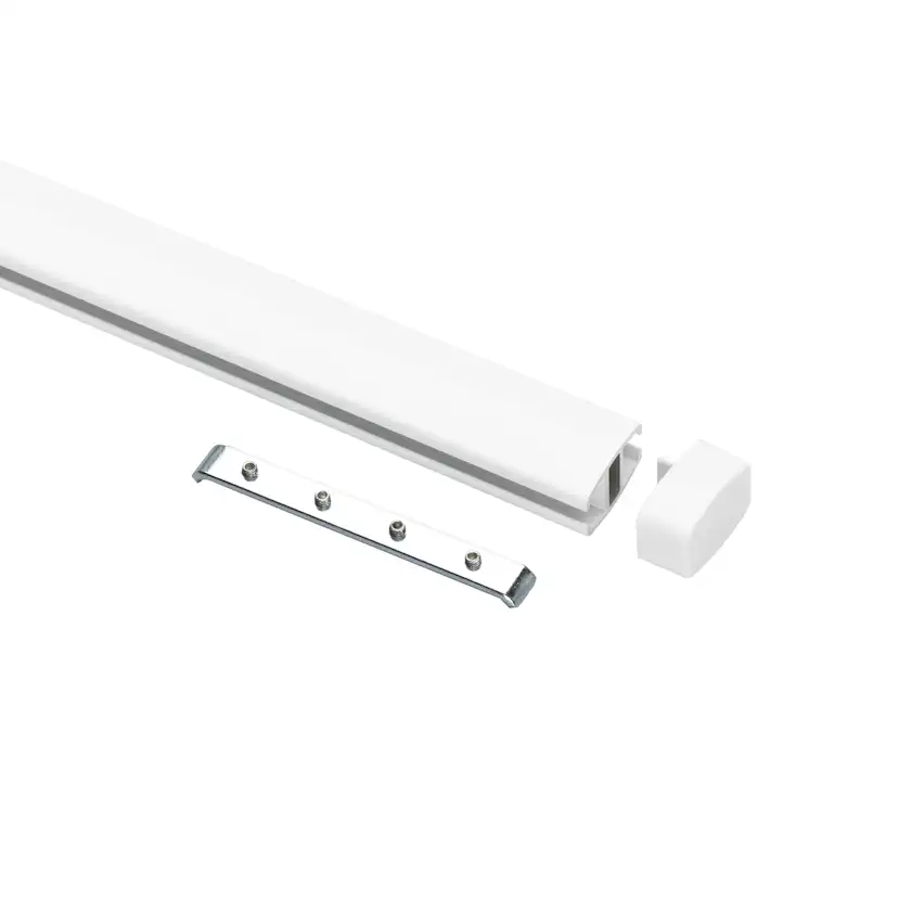 Gardintillbehör Kirsch Ändkåpa för Flexi-skenan Vit 2st