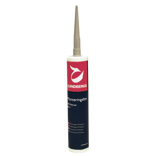 Trapprenovering Lundbergs Montagelim MS Polymer Grå 290 ml