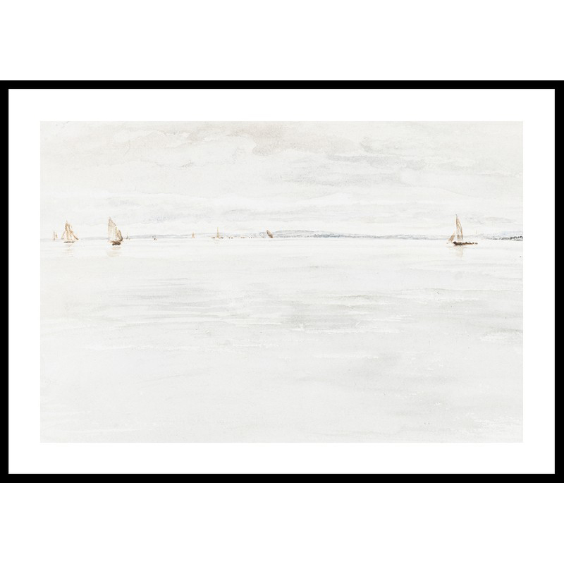 Sailboats On Southampton River By John Linnell 70x100 70x100 cm