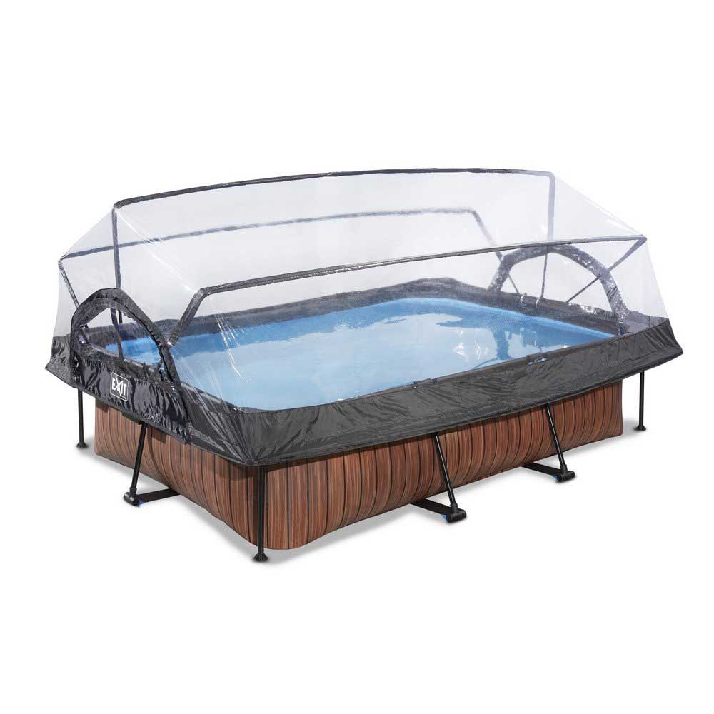 Barnpool 3x2 m - Brun + Tak Brun