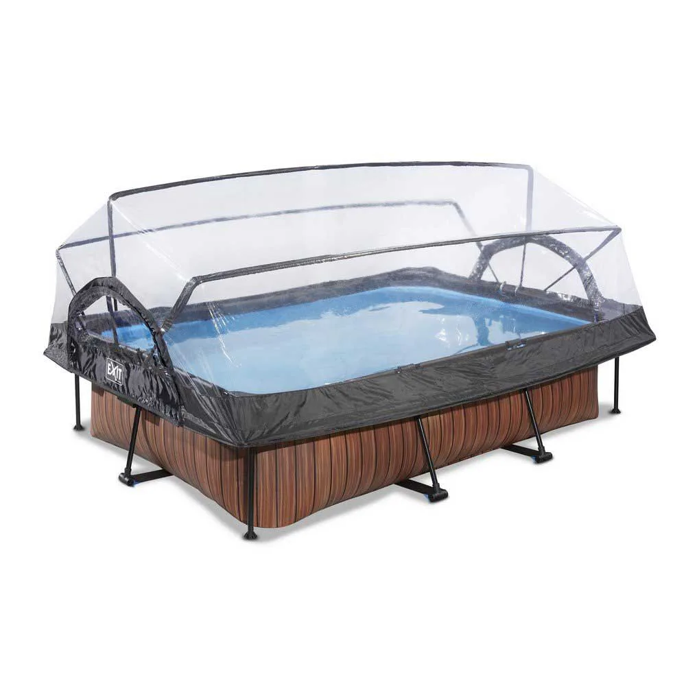 Barnpool Exit Toys 3x2 m Med Tak Brun