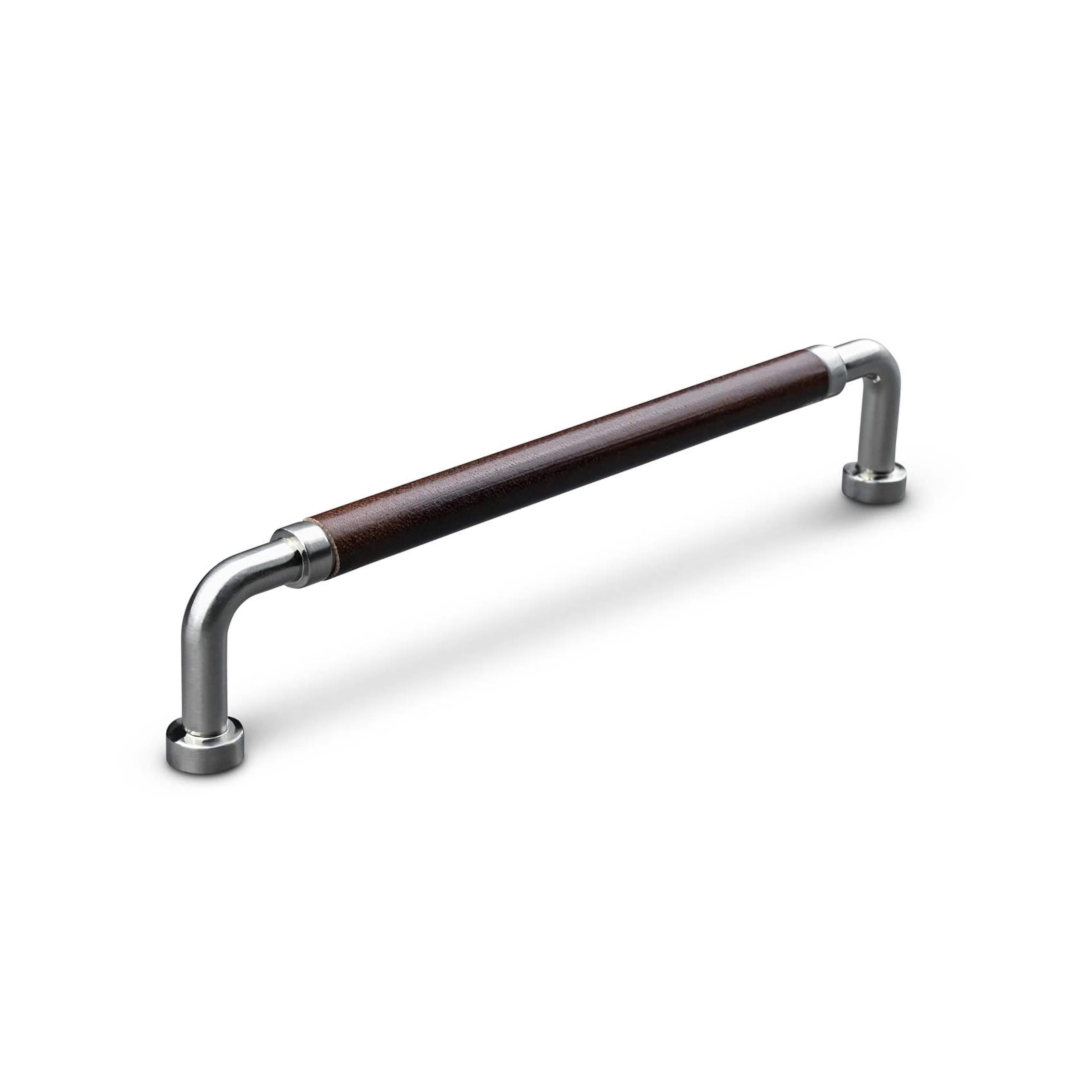 HANDTAG POSTA CC160 RF LOOK BRUN LÄDER SVEPT Brun/Rostfri, Längd: 172 mm