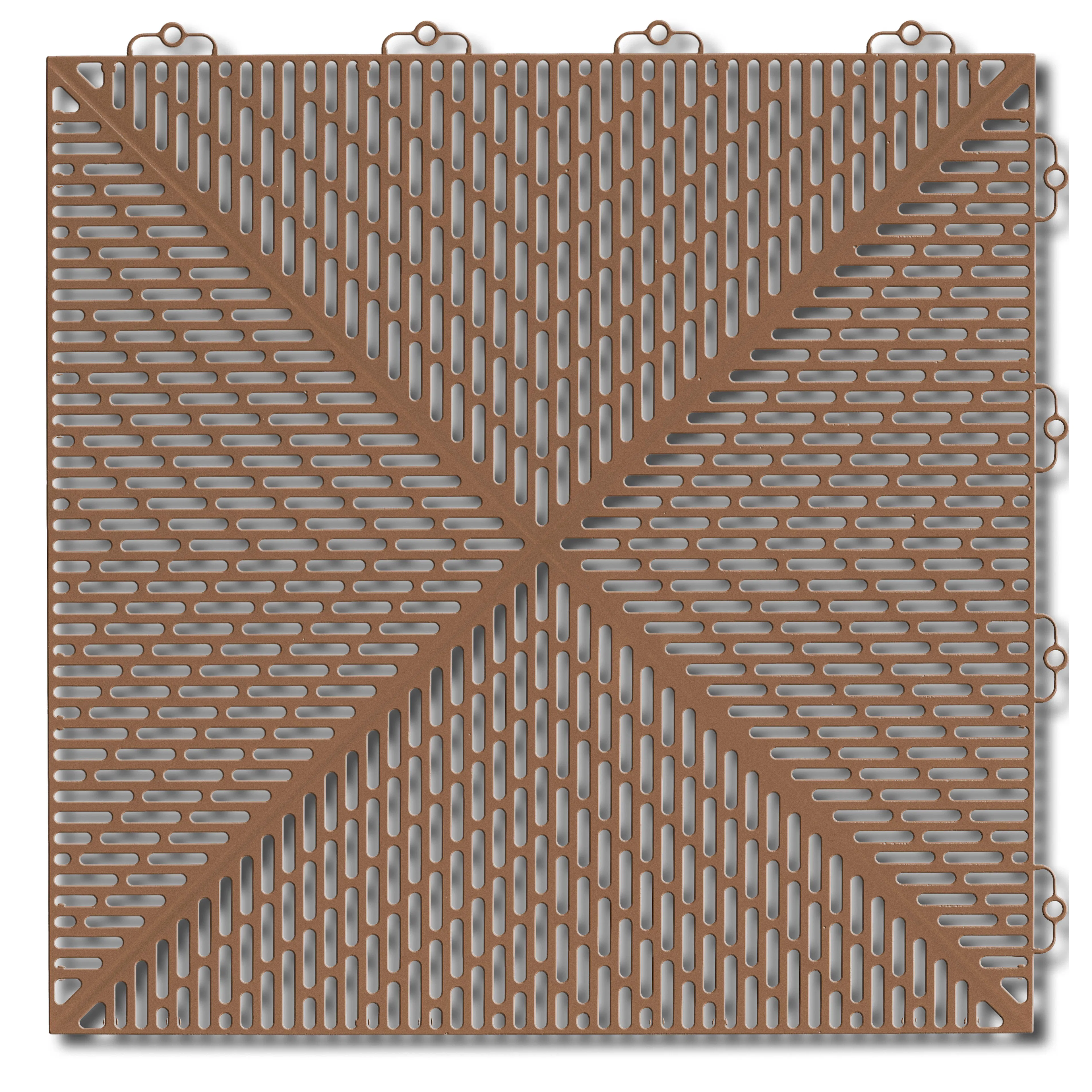 Golvplatta Bergo Unique Cedar Wood Golvtrall i Plast