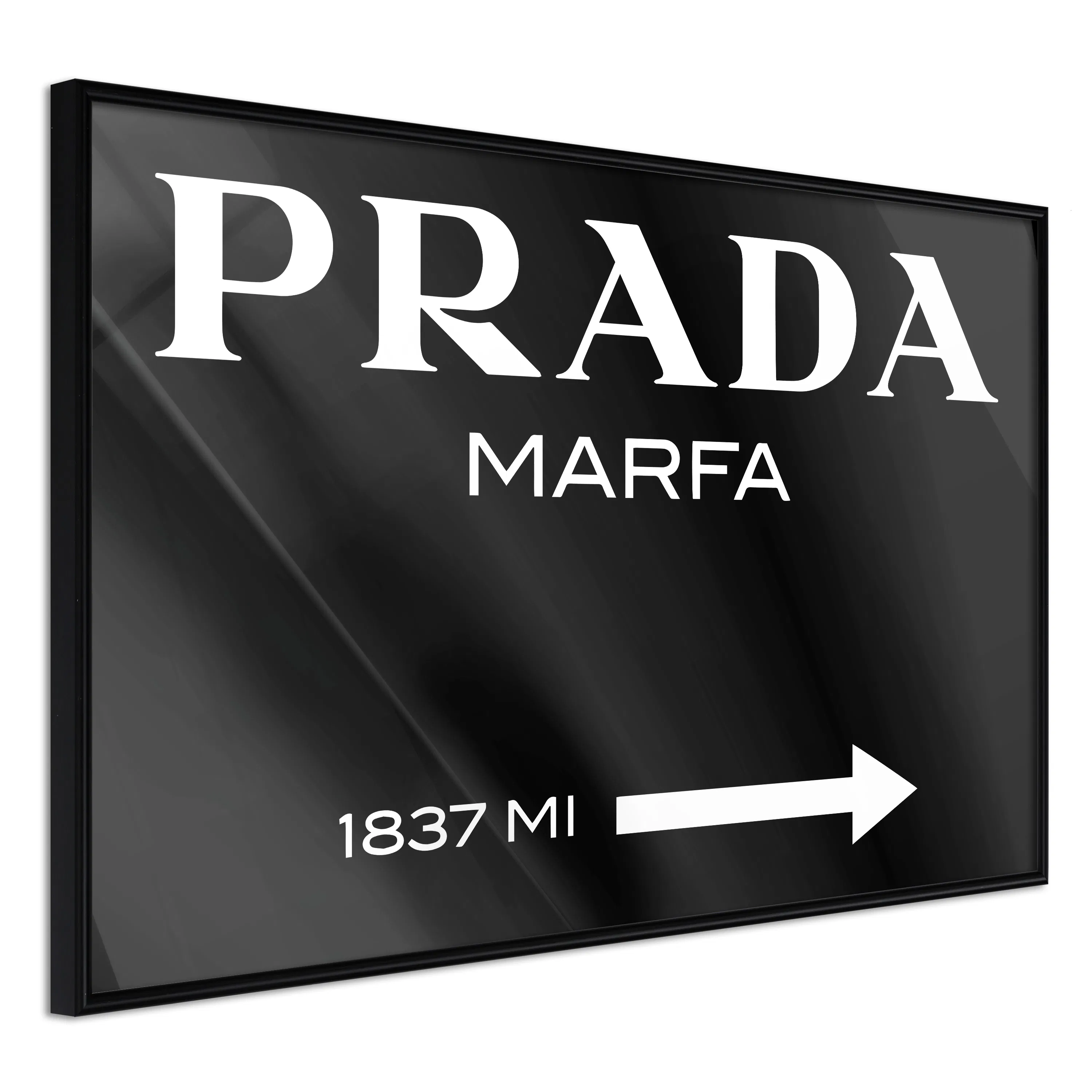 Poster Artgeist Affisch Prada in Black