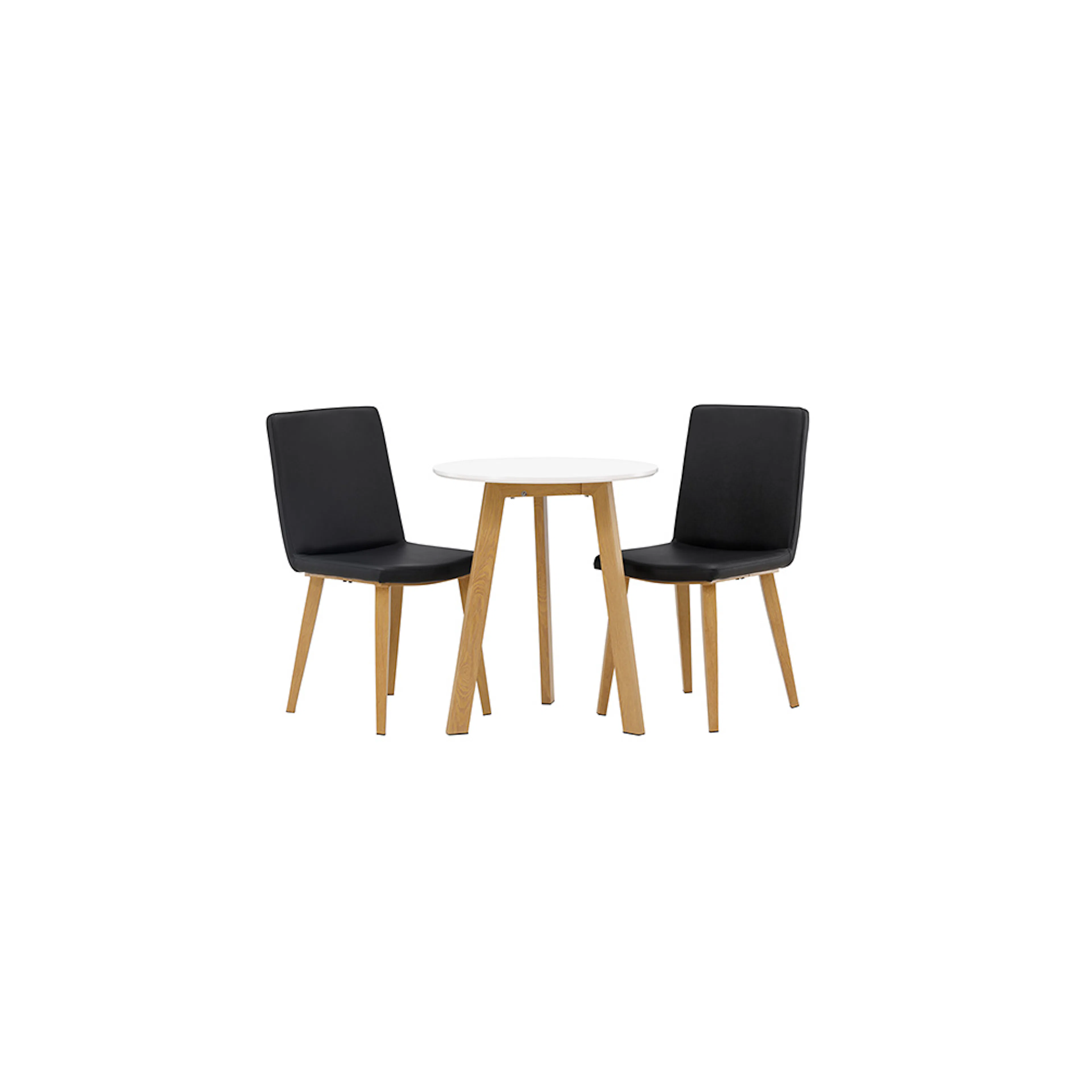 Matgrupp Venture Home Leonora Ø65 cm med 2 st Today stolar