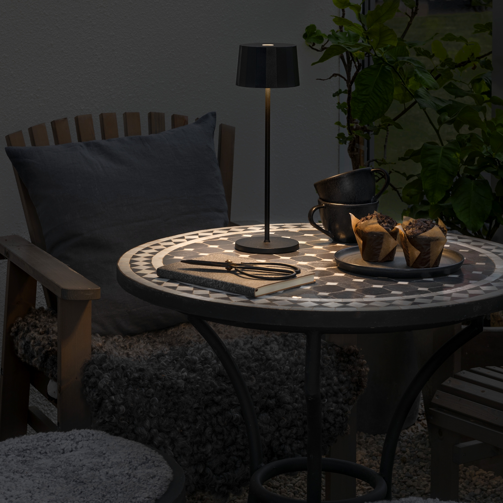 Bordslampa Gnosjö Konstsmide Positano USB