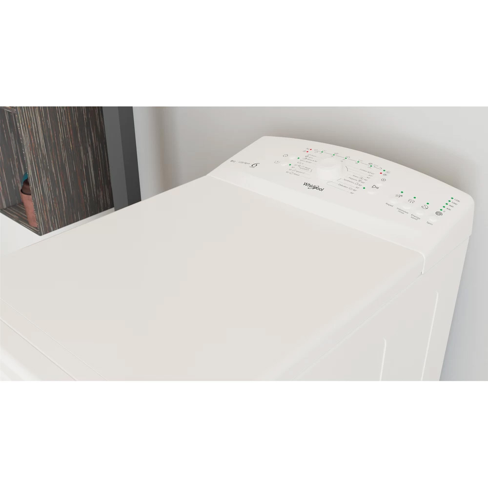 Toppmatad Tvättmaskin Whirlpool TDLR 6240L EU/N Kompakt med 6TH SENSE Teknologi