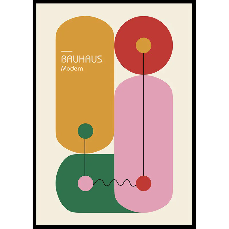 Poster Gallerix Bauhaus Modern Bricks