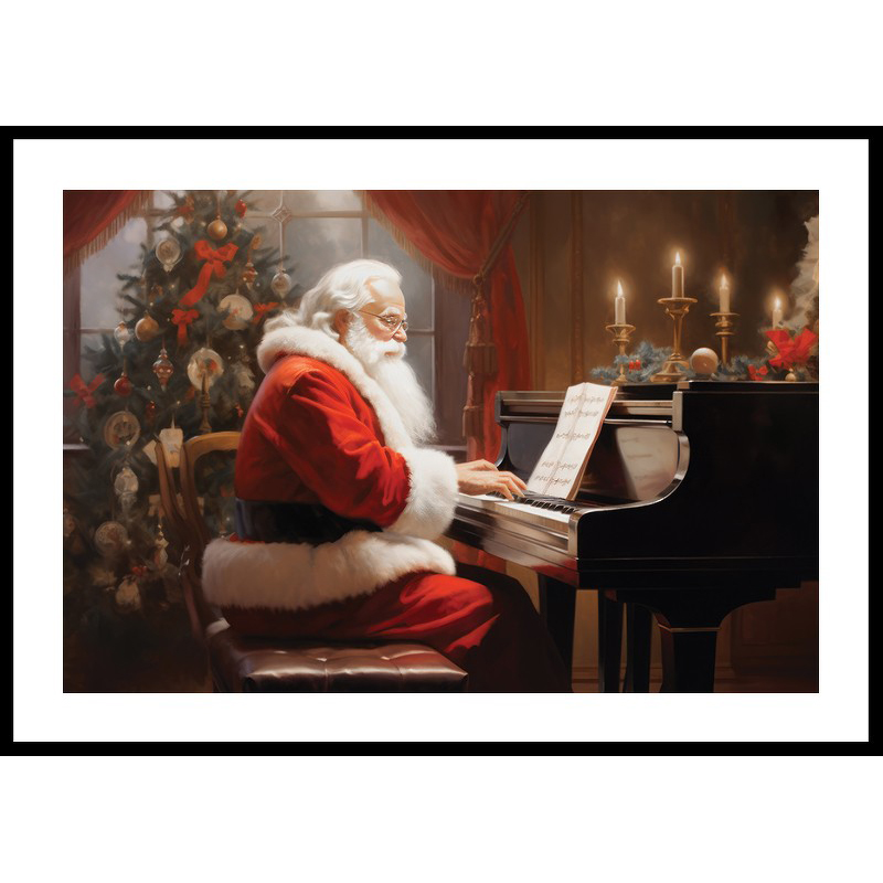 Poster Gallerix Santa On The Piano