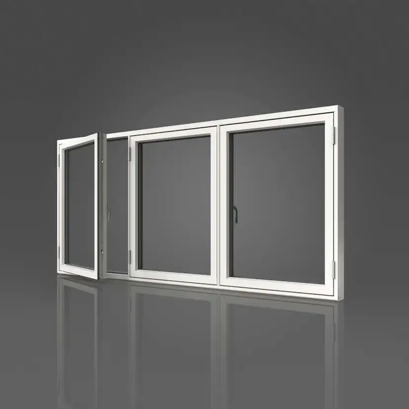 Sidohängt Fönster Elitfönster Original Aluminium 3-Luft