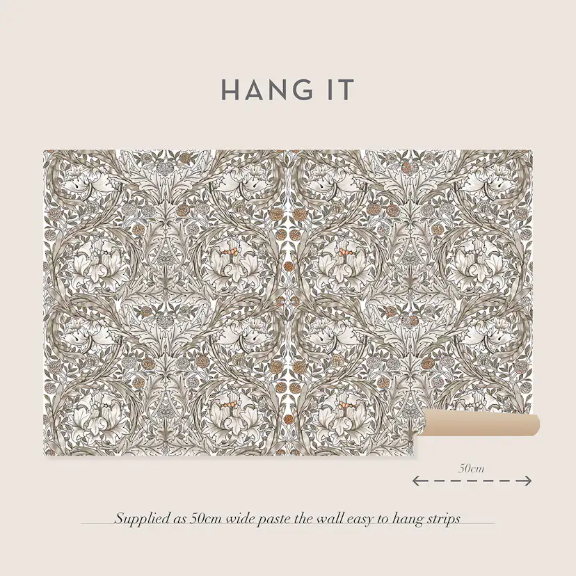 Fototapet William Morris At Home African Marigold Neutral