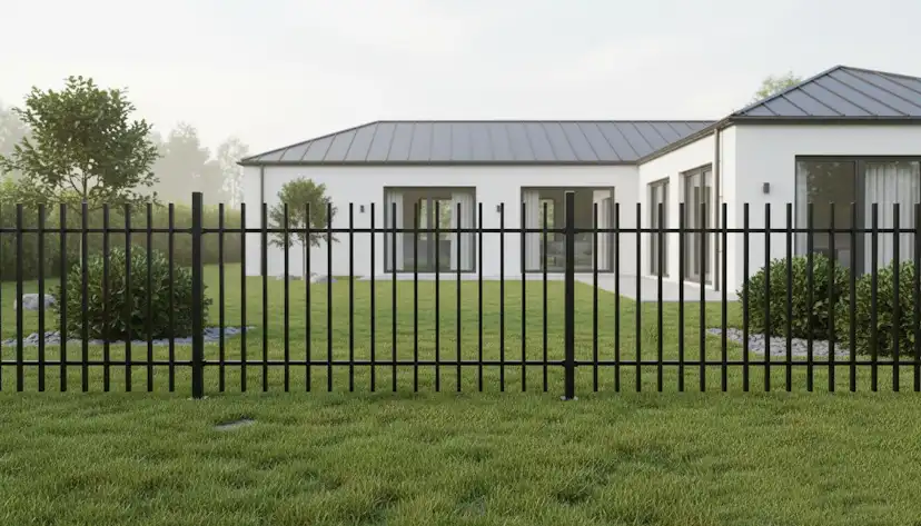 Staket Green Land Garden II Aluminium Svart