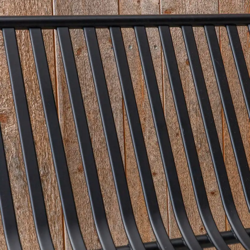 Peking Bench/sofa Aluminium - Black / Svart