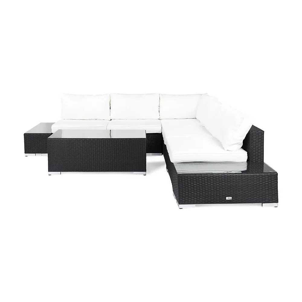 Loungegrupp Comfort Garden Bahamas 5-sits inkl. Utebord och Dynor Utomhus