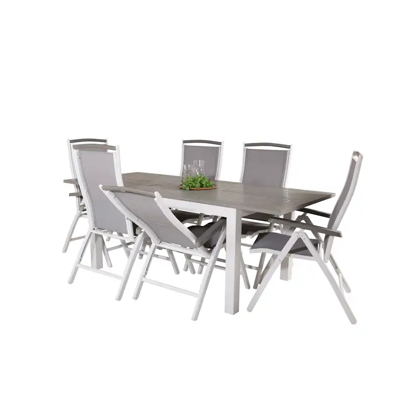 Matgrupp Venture Home Aleyna 160/240 med 6 Stolar