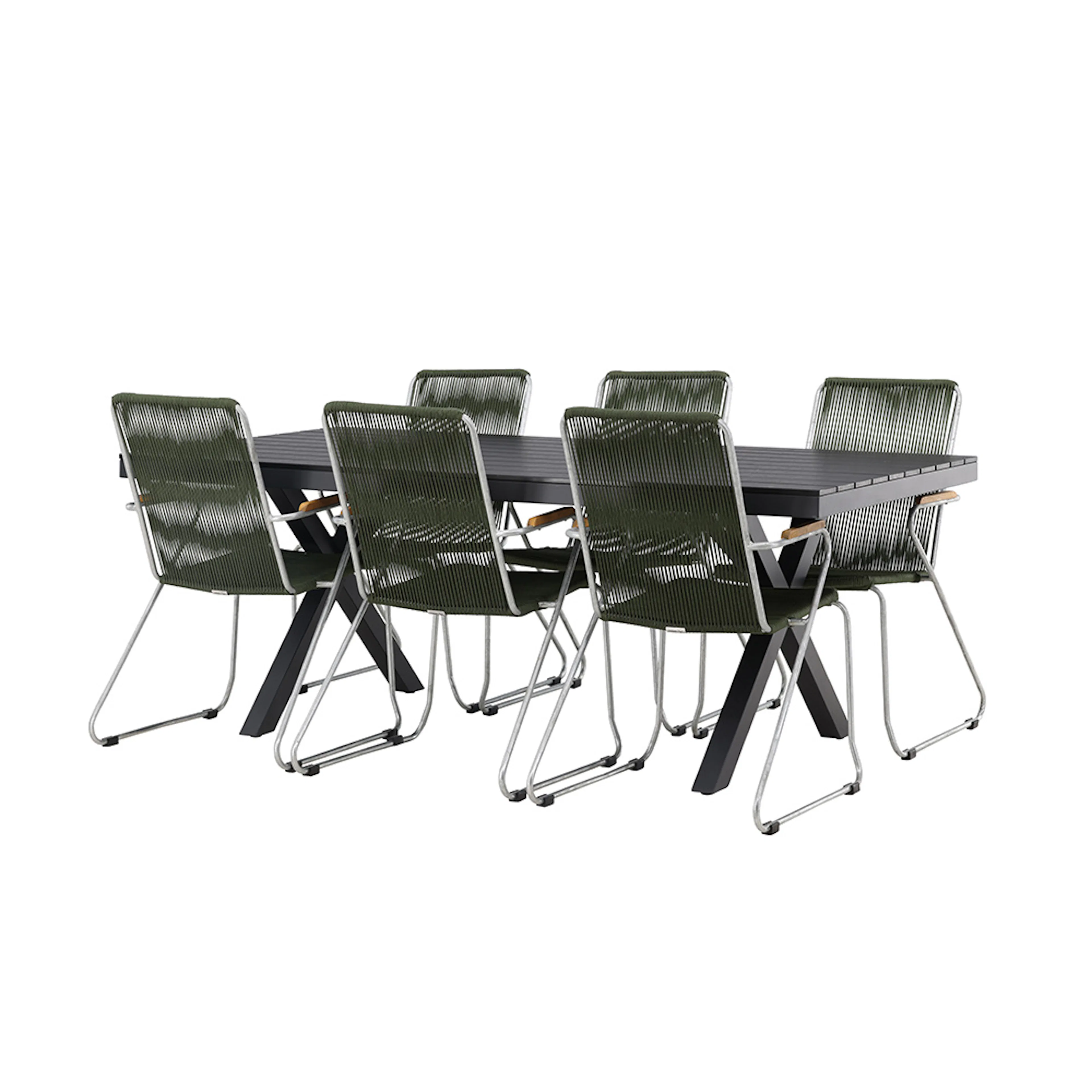 Matgrupp Venture Home Garcia Bord med 6 Bois Stolar