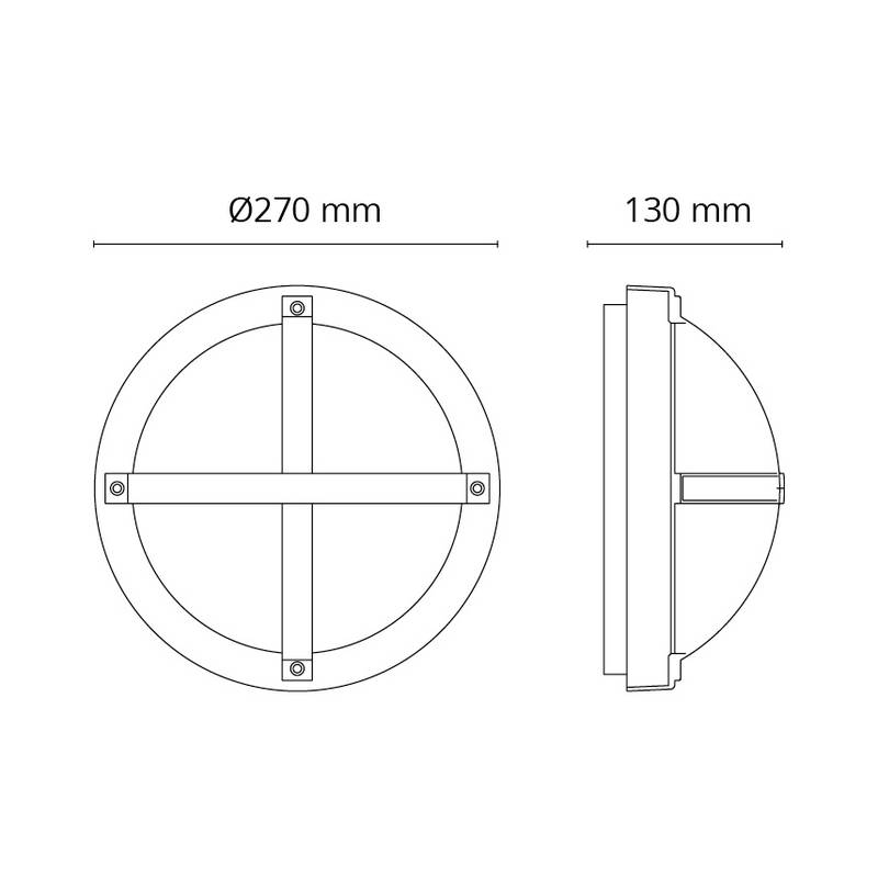 Tak/Vägglampa SG ARMATUREN Solo Grafit E27