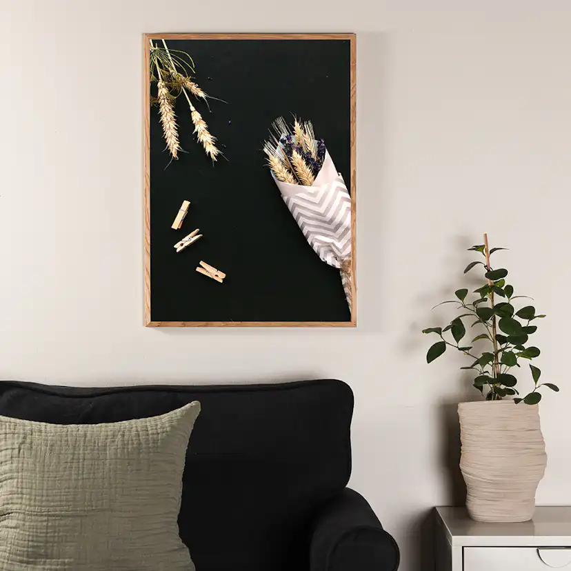 Posters Venture Home Flowers On Table Svart/beige