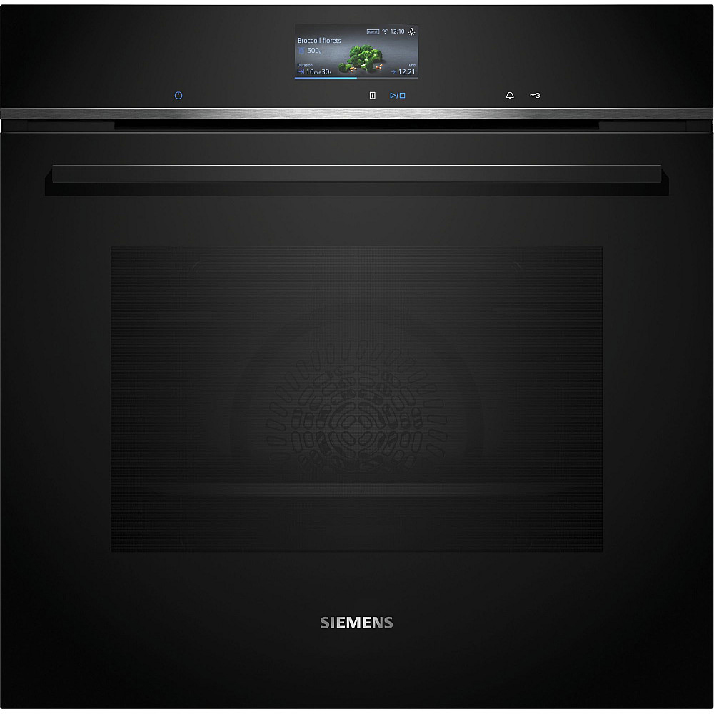 Ugn och Mikro Siemens iQ700 HB776G3B2S + CD714GXB1 Med WIFI och Ångfunktion Svart