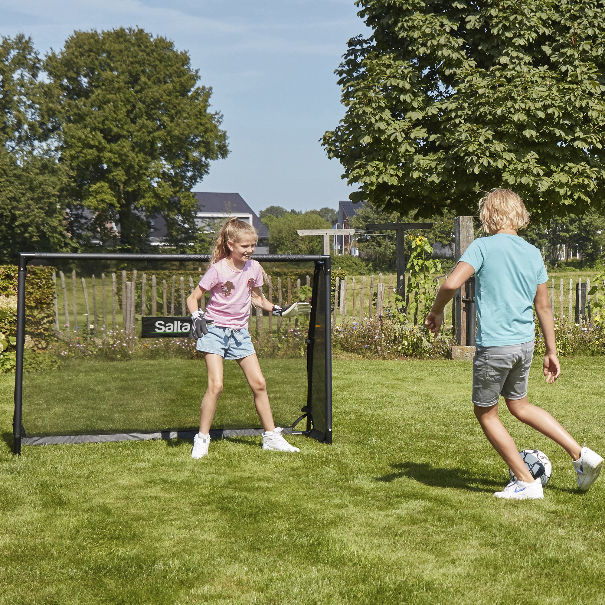 Fotbollsmål Salta Legend Med Sharpshooter 180x120x60 Cm