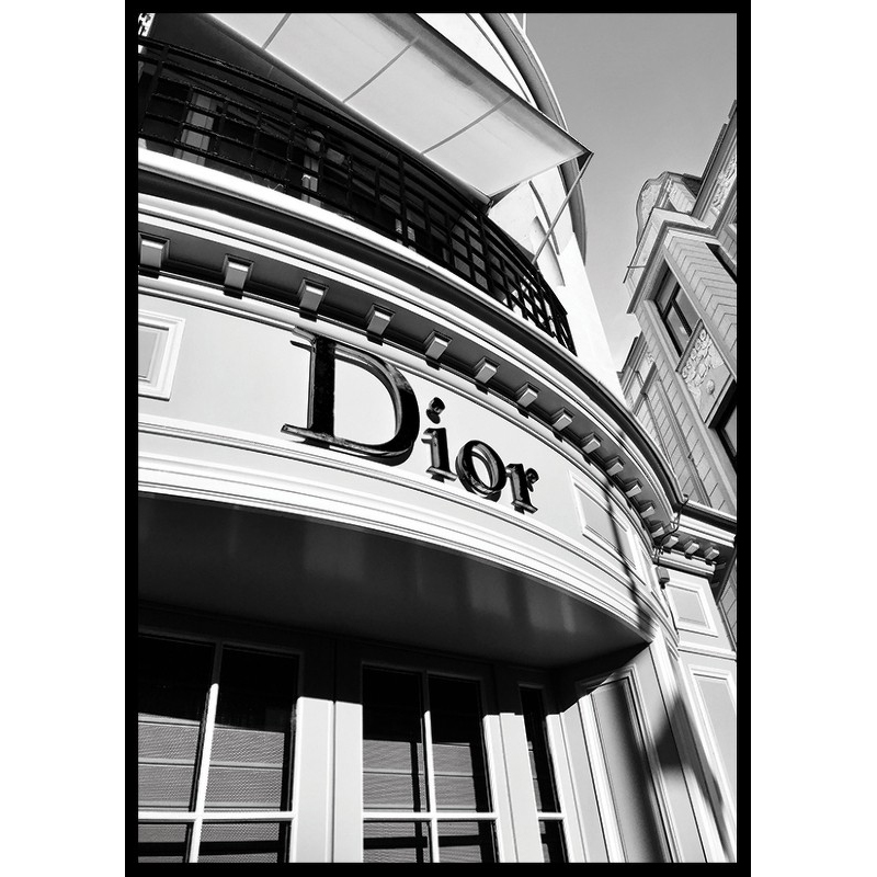 Poster Gallerix Dior Store B&W