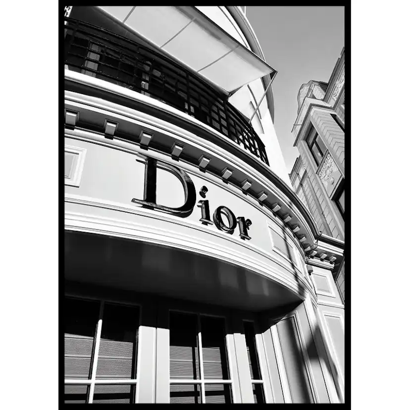 Poster Gallerix Dior Store B&W