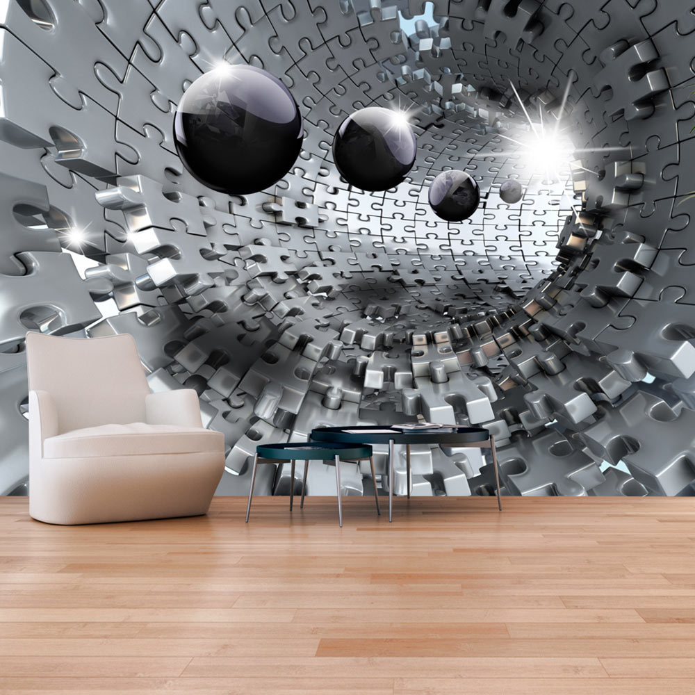 Fototapet Arkiio Självhäftande Puzzle Tunnel