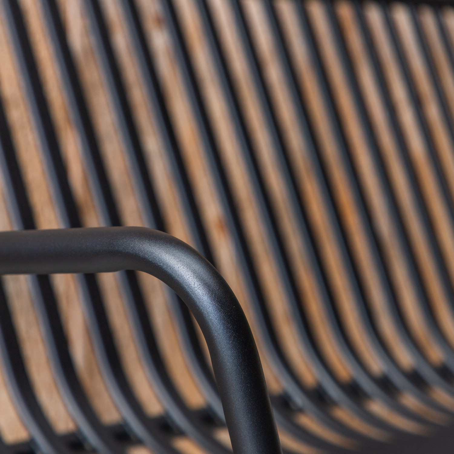 Peking Bench/sofa Aluminium - Black / Svart