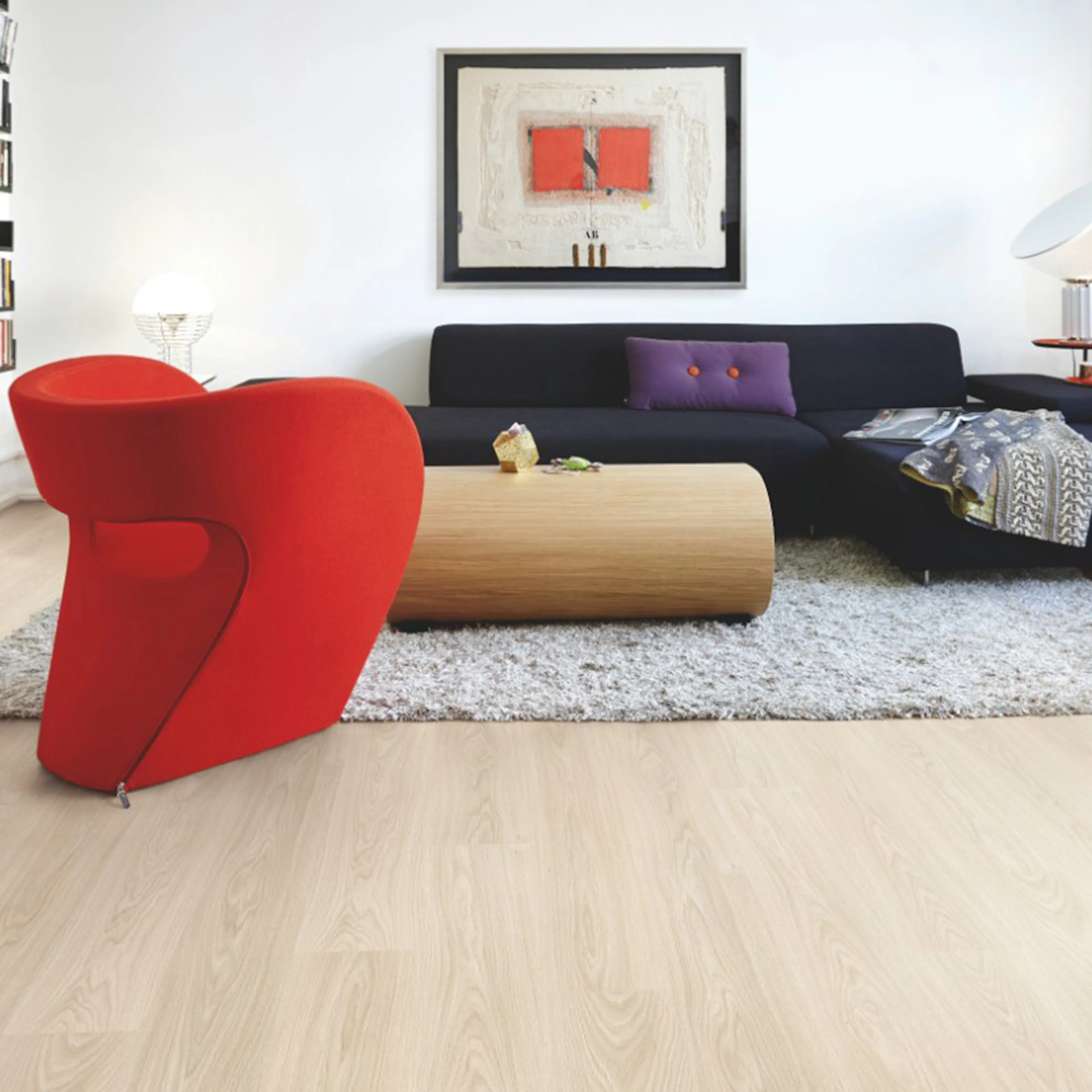 Laminatgolv Pergo Perstorp Beige Sand Oak, 1-Stavs Golv med TitanX™ Advanced